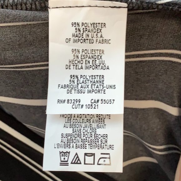 Bebe black and white striped women's jumpsuit - Picture 4 of 4